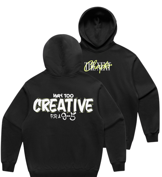 Way Too Creative Heavyweight Hoodie