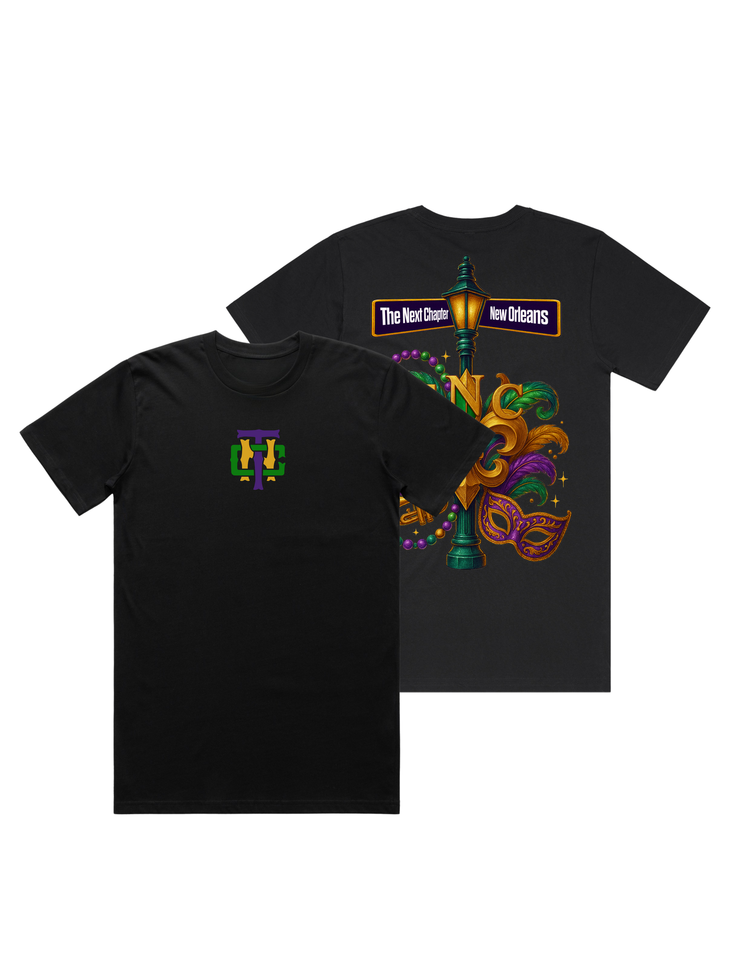 TNC Center Chest Box Tee W/Back Design