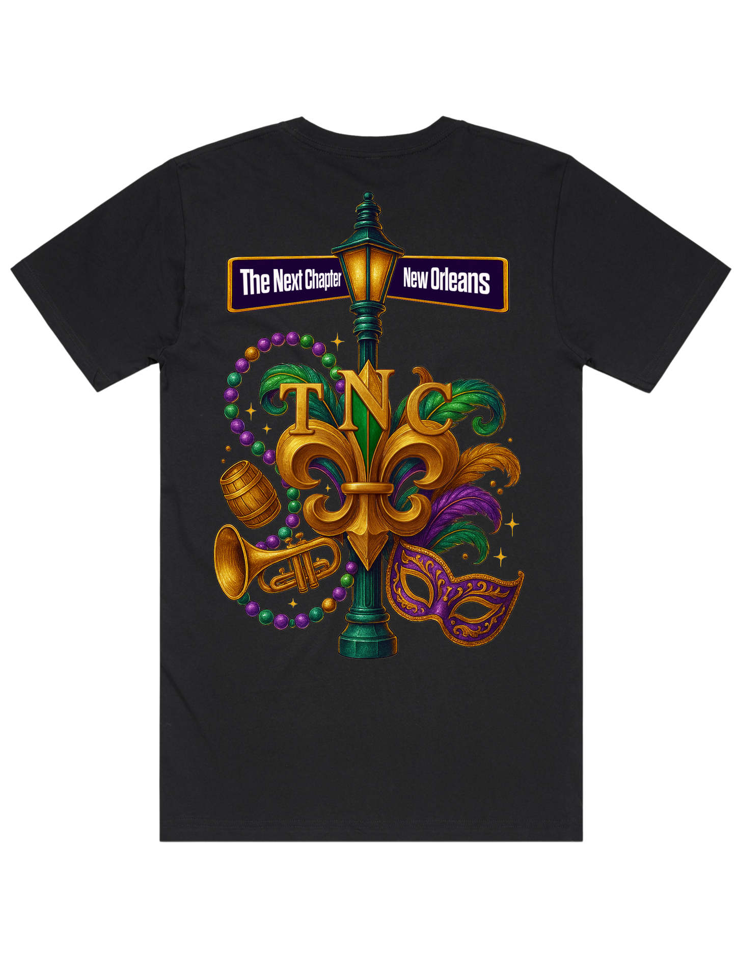 TNC Center Chest Box Tee W/Back Design