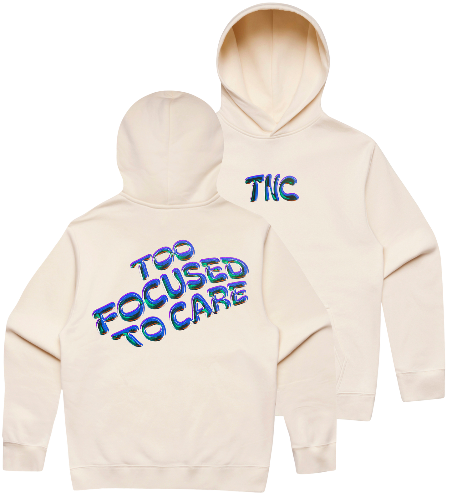 Too Focused To Care Heavyweight Hoodie