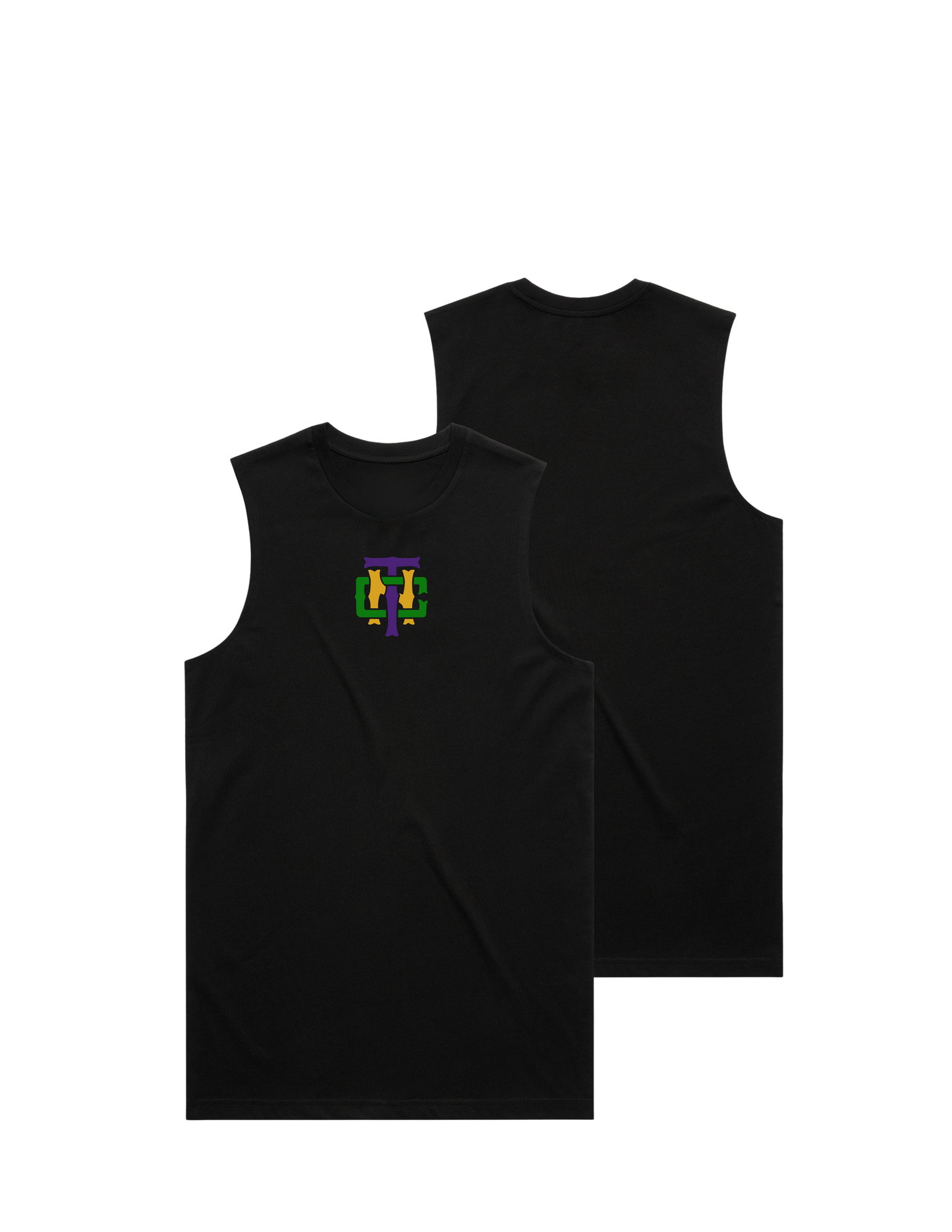 TNC Center Chest Tank Top Blank Back