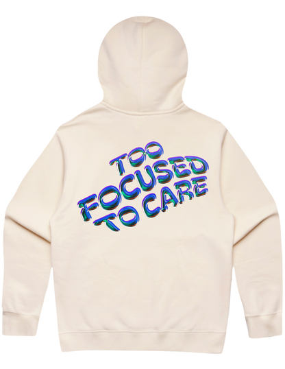 Too Focused To Care Heavyweight Hoodie