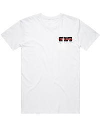 NO RISK NO STORY Heavy Weight Box Tee White