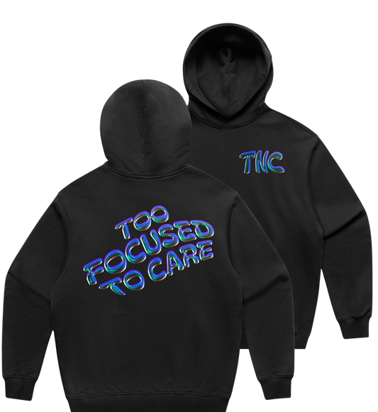 Too Focused To Care Heavyweight Hoodie