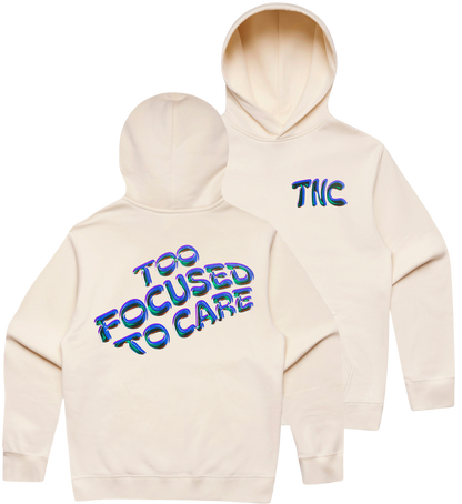 Too Focused To Care Heavyweight Hoodie