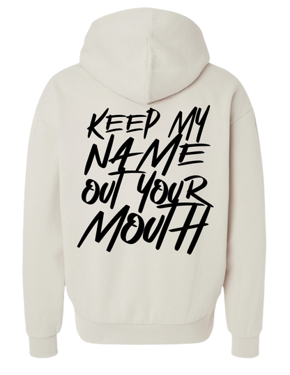 Keep My Name Cream Hoodie