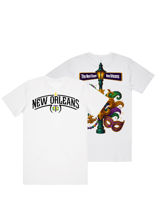 New Orleans Box Tee w/Graphic on Back
