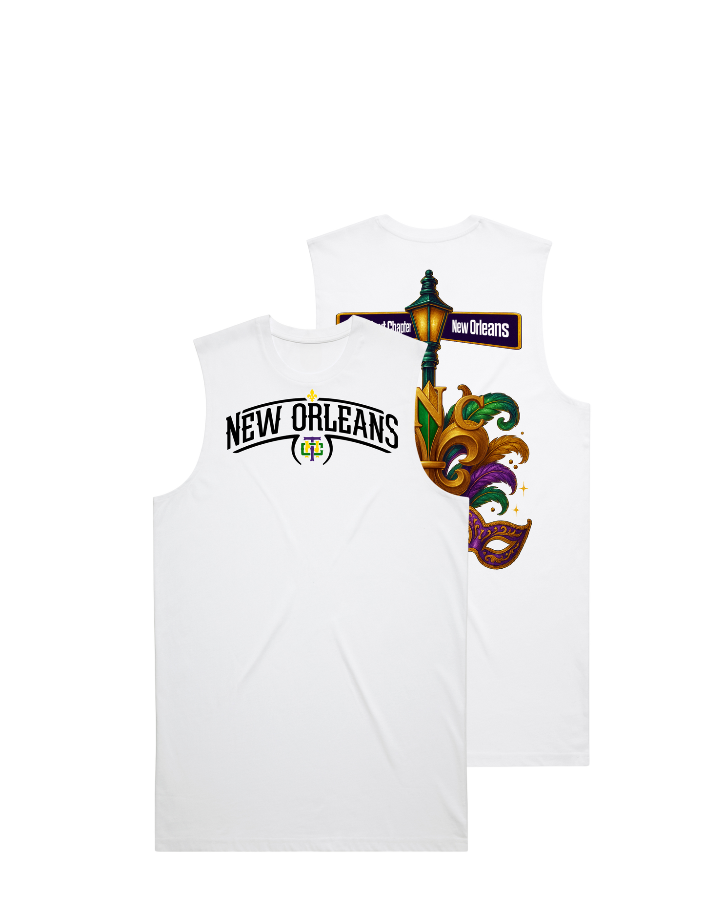 New Orleans Tank Top w/Graphic on Back
