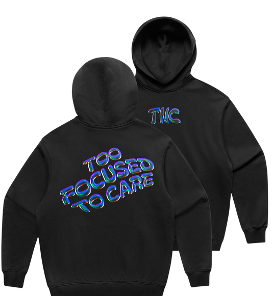 Too Focused To Care Heavyweight Hoodie