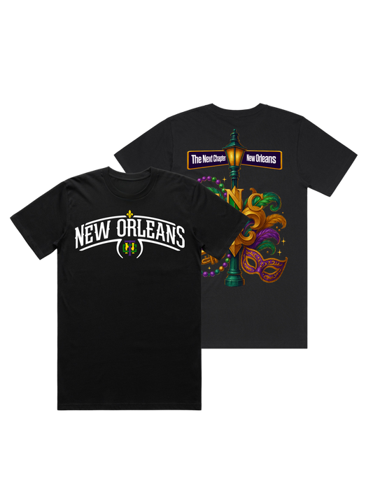 New Orleans Box Tee w/Graphic on Back