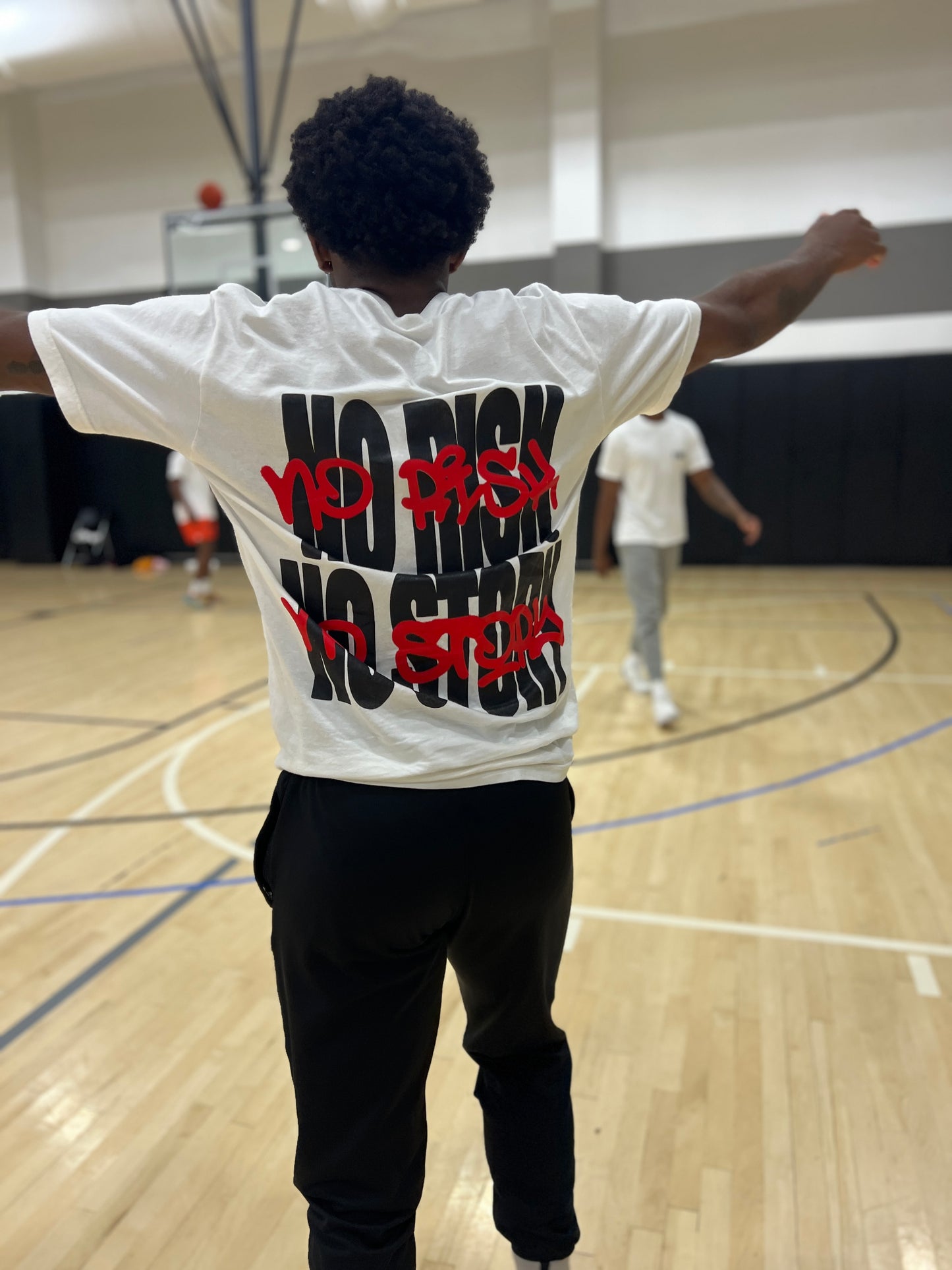 NO RISK NO STORY Heavy Weight Box Tee White