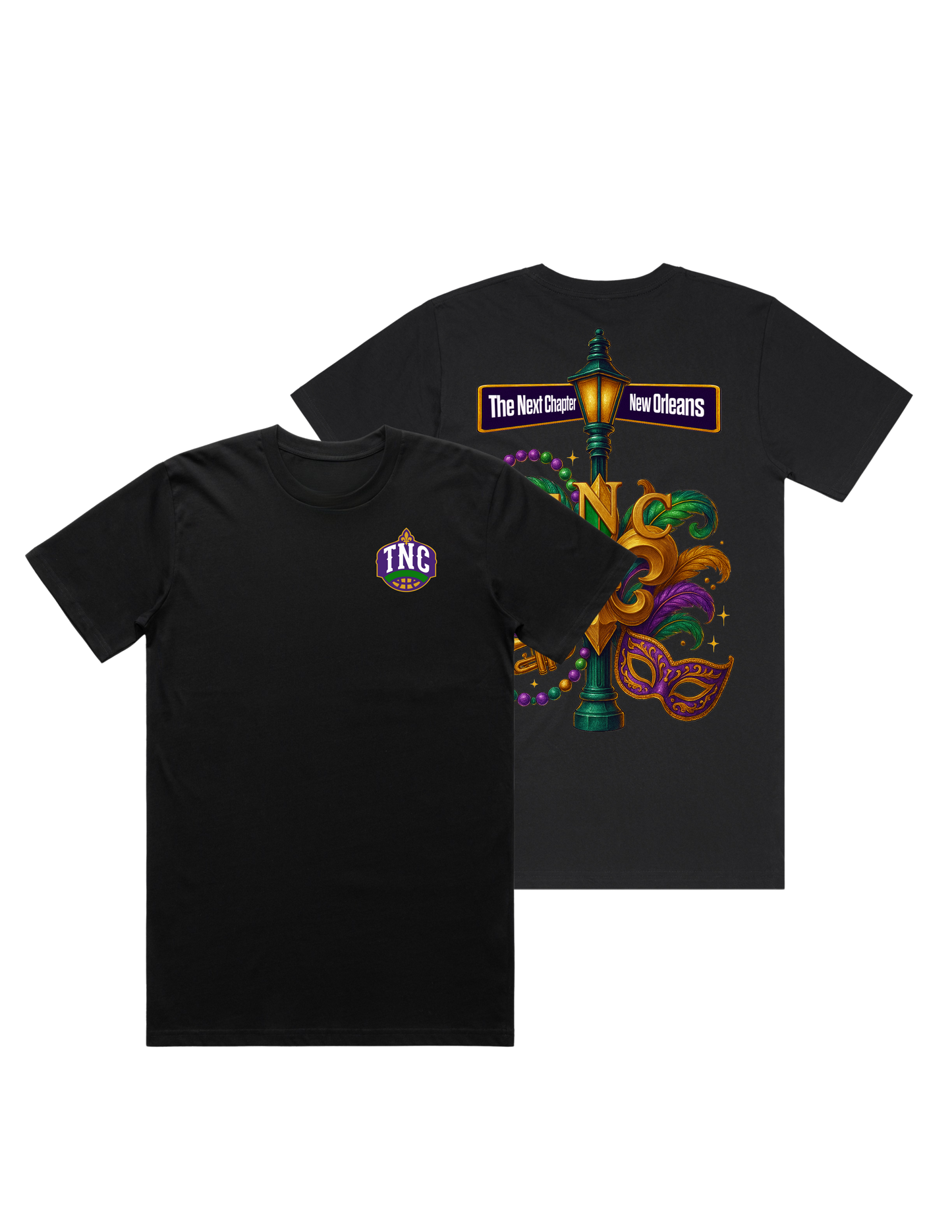 TNC Bayou Badge  Box Tee w/Graphic on back