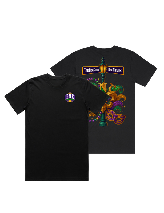 TNC Bayou Badge  Box Tee w/Graphic on back