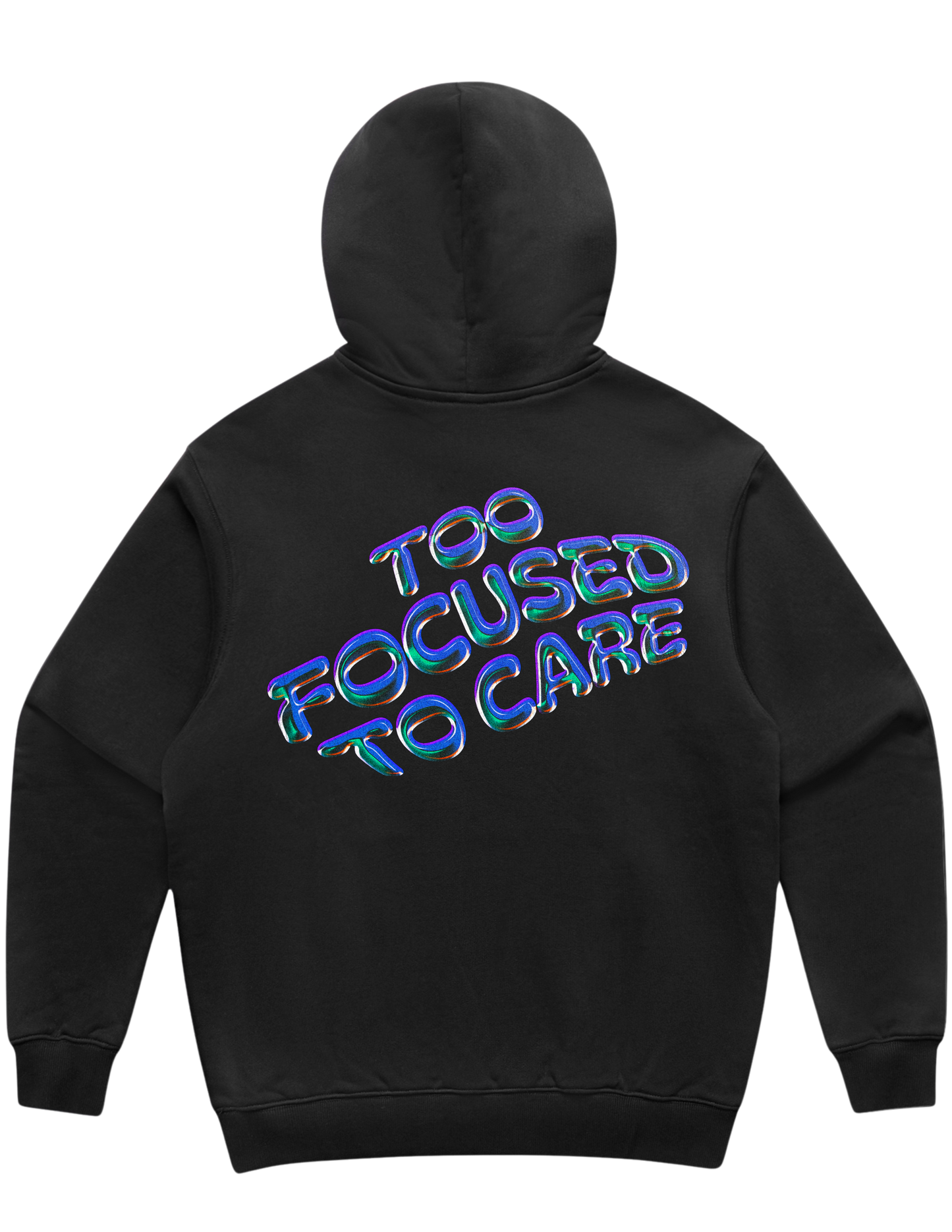 Too Focused To Care Heavyweight Hoodie