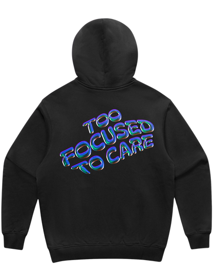 Too Focused To Care Heavyweight Hoodie
