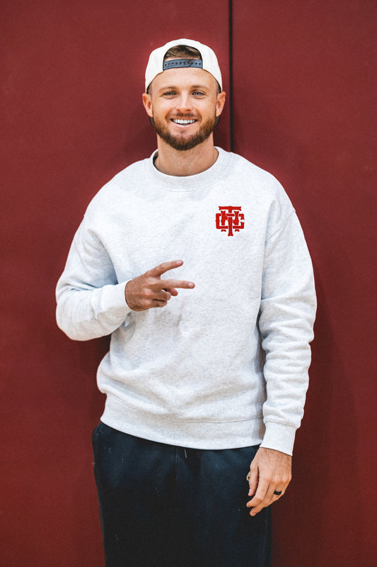 TNC Crew Neck Powder Heather Grey